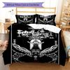 Deltarune Dark Tale Bedding Quilt Set Quilt Cover Pillowcase Home Decoration Birthday Gift (1 * Duvet Cover + 2 * Pillowcase, Without Core)