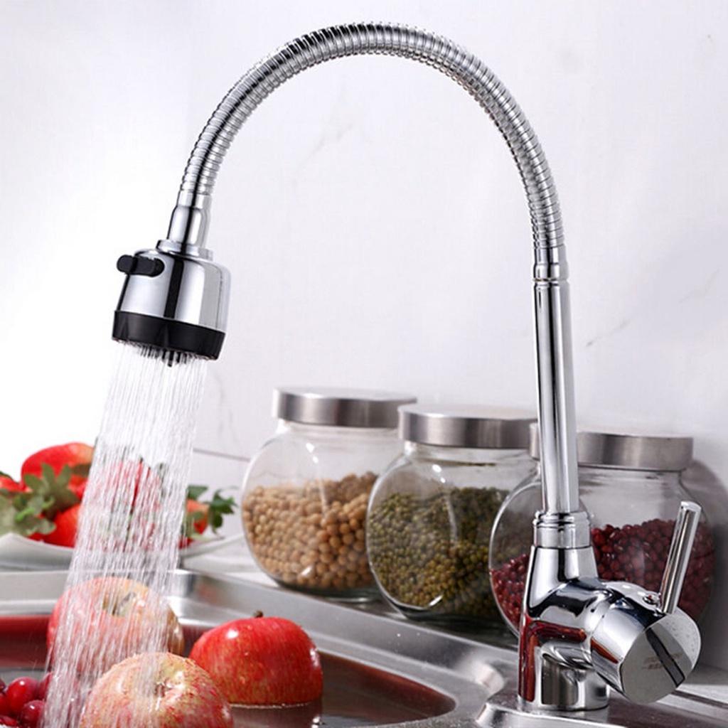 360 Rotatable Pull Out Solid Brass Kitchen Spray Basin Faucet Mixer Tap Spout Single Handle Sink Adjustable Spout Deck Mounted