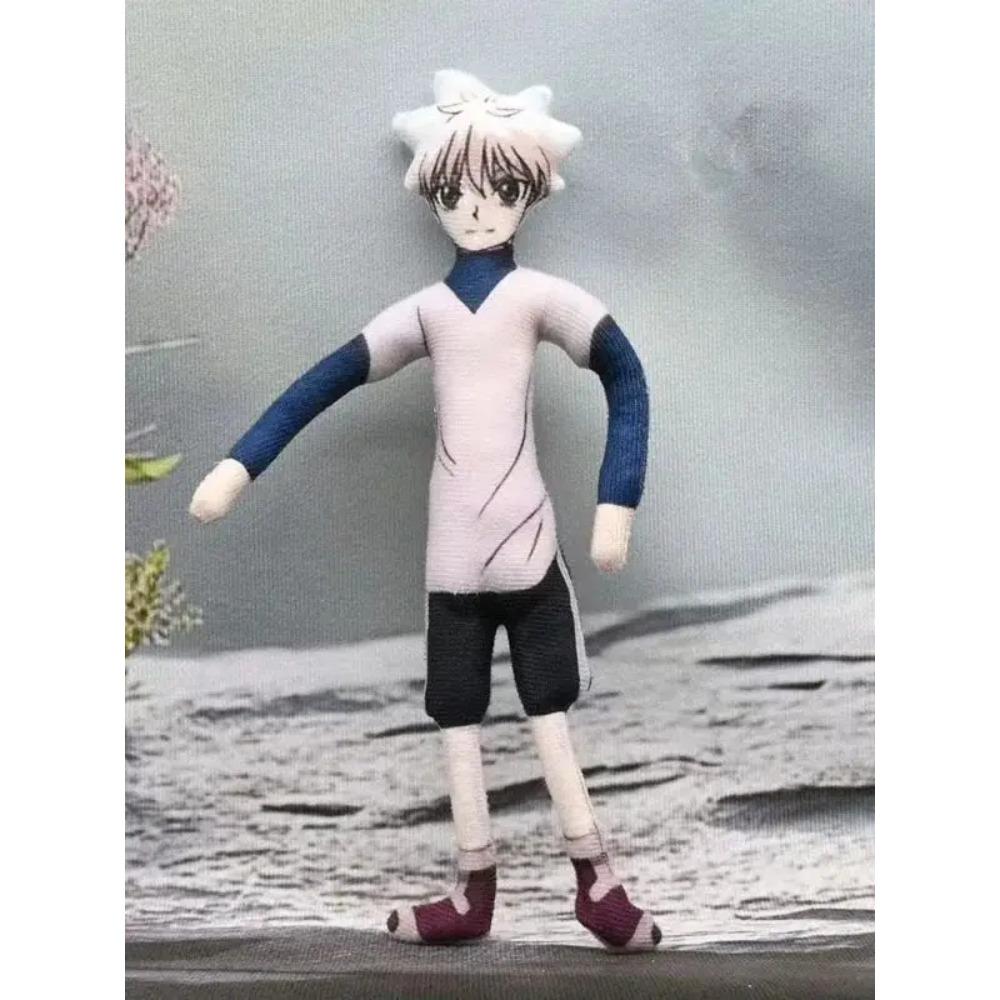 Anime Hunter Killua Zoldyck Cosplay Plush Doll Stuffed Dolls Cute Plushies Room Decoration Abstract Wire Joint Twistable Gifts