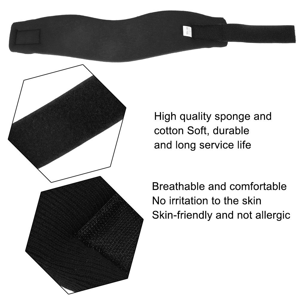 Black Sponge Neck Brace Protection Cervical Collar Support Pain Relief for Outdoor Fitness(S)