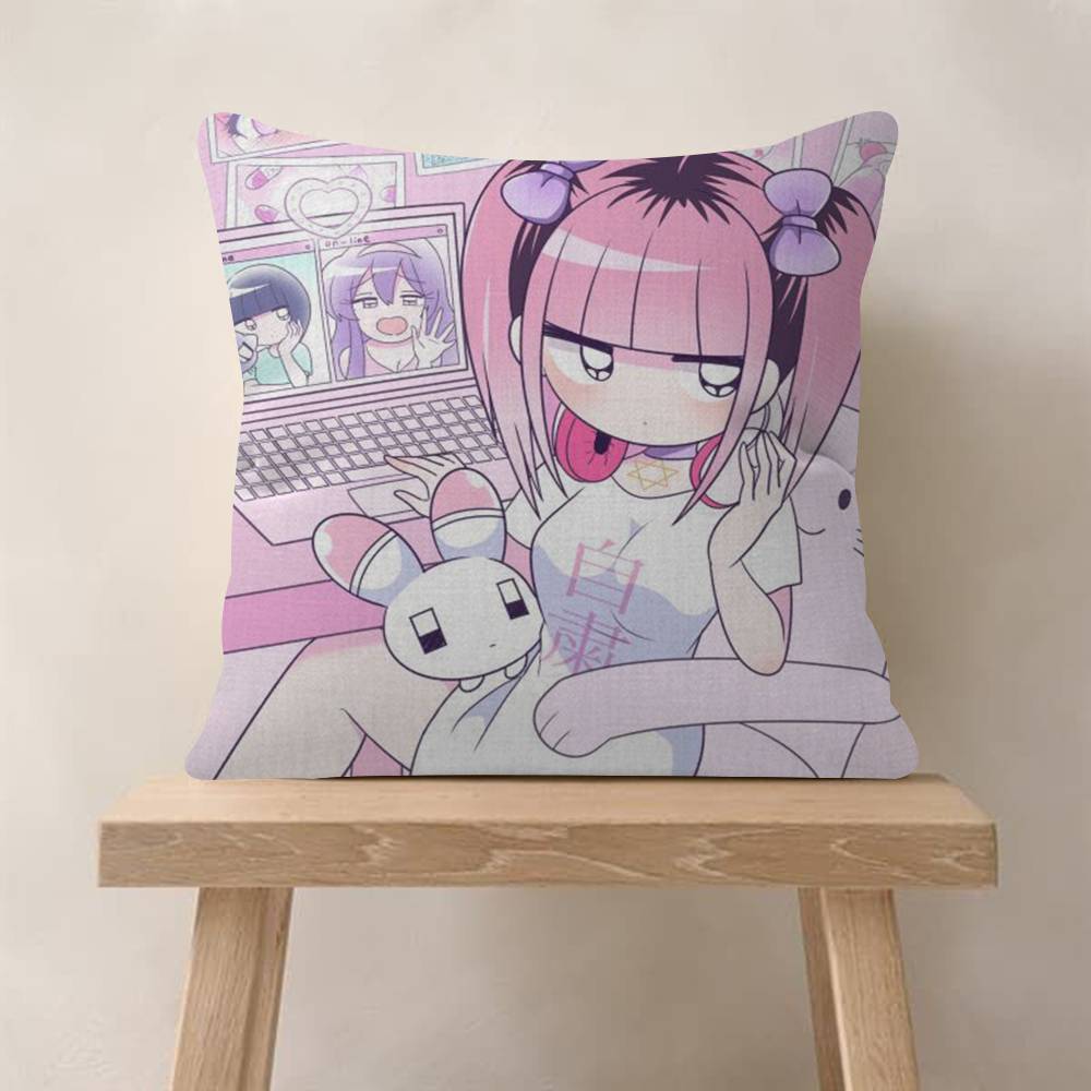 Anime Menhera cute Chan  Cushion Cover Pillow Cover Decor Pillowcase Printed Cushion Case for Couch