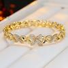 Light Luxury and Exquisite Zirconium Petal Bracelet, Fashionable, High-end, Temperament and Versatile Bracelet