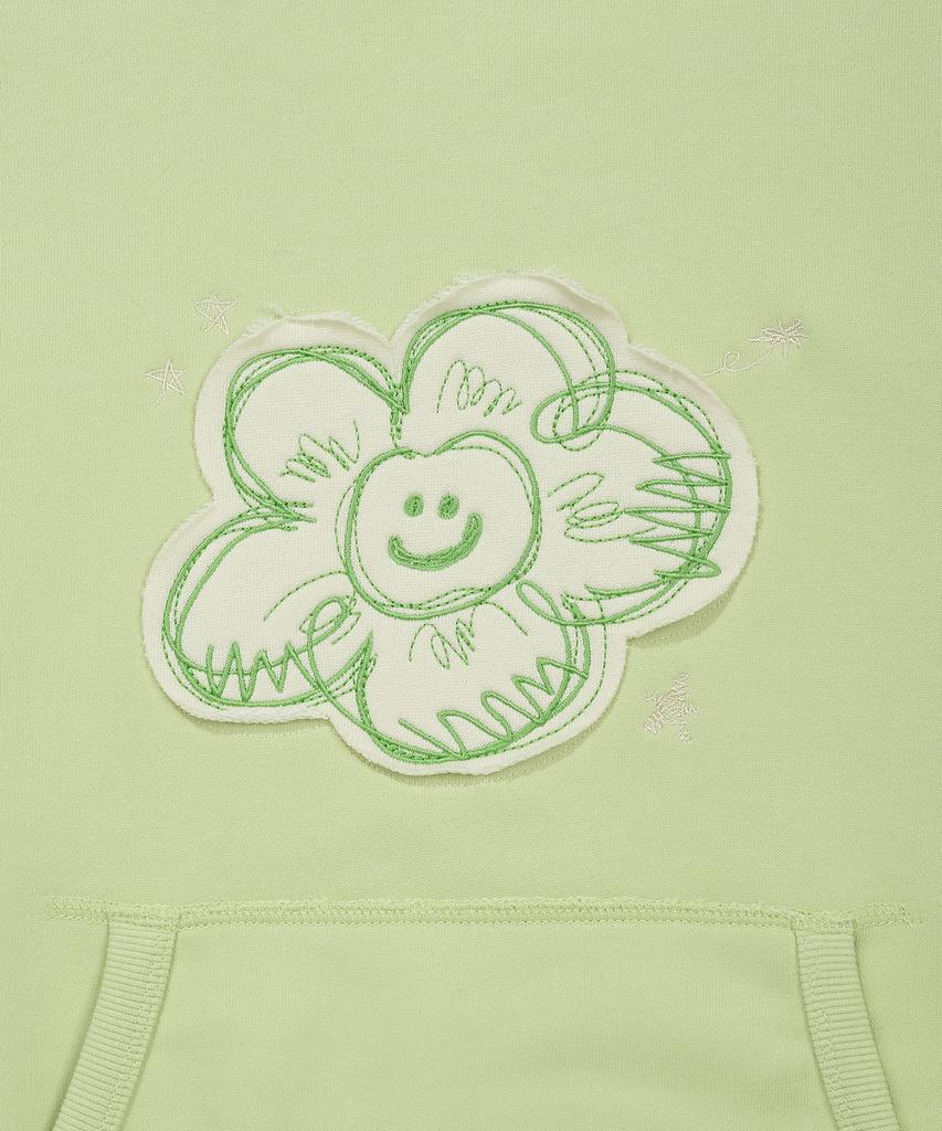 Women'S Big Lily Semi-Over Hoodie Green