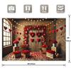 1 romantic floral Valentine's Day banner, suitable for holiday photography backgrounds at parties and weddings