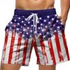 New Independence Day D Printed Casual Breathable Men's Beach Pants Breathable and Comfortable