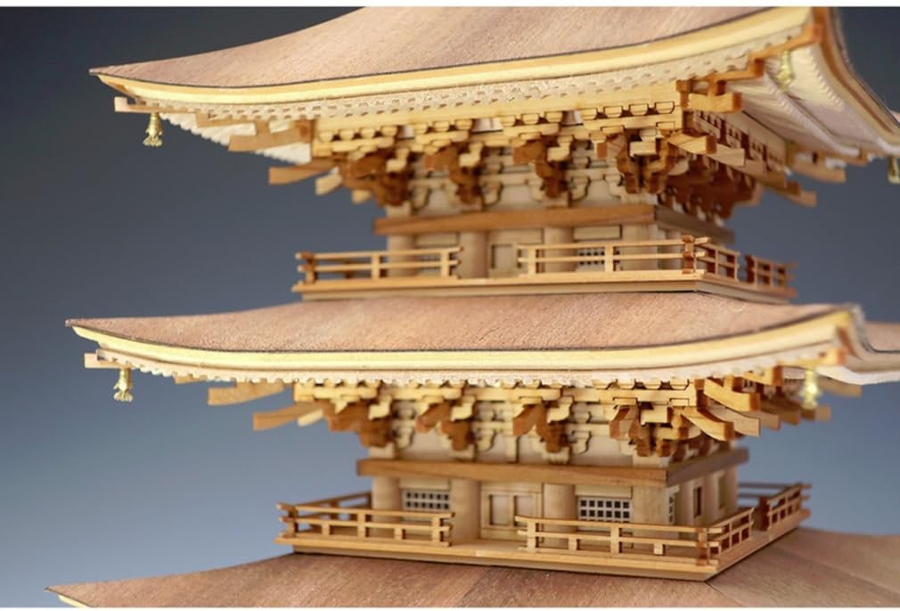 Woody Joe 1/75 Scale Assembly Kit of the Five-Story Pagoda of Mt. Haguro (Building)