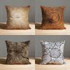 Natural Woodland Tree Ring Pattern Pillow Case For Sofa Decor Car Office Room Printing Cushion Cover Decorations and Protector