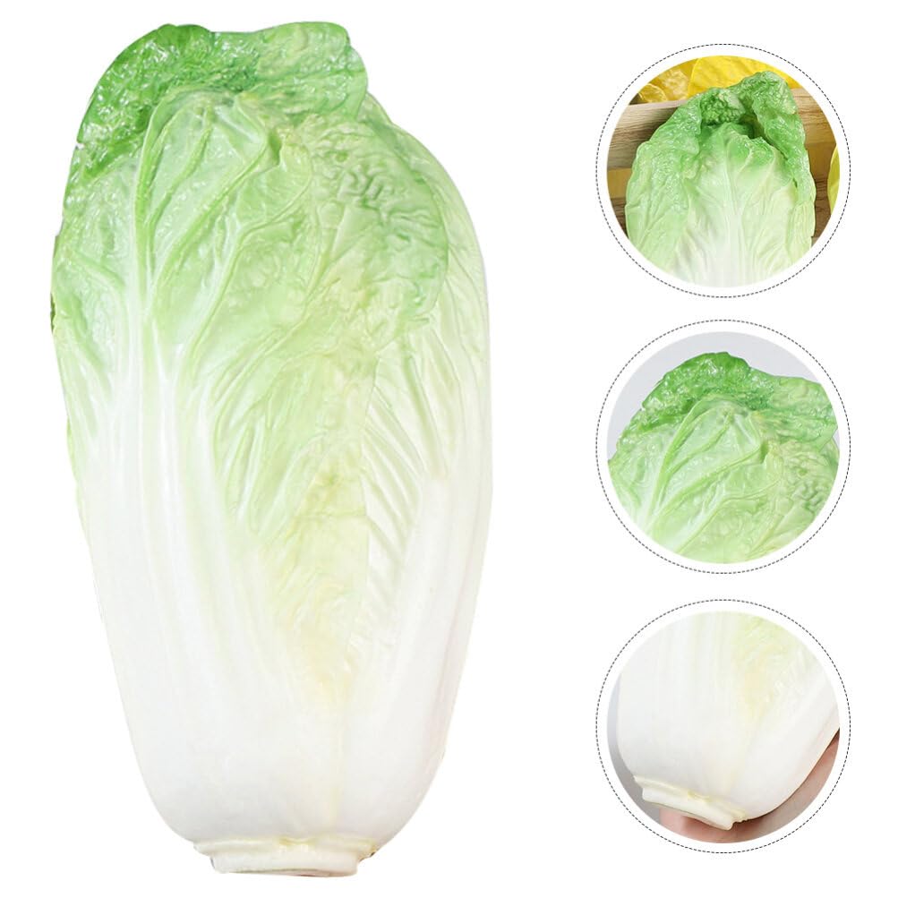 TOYMYTOY Fake Vegetable Artificial Realistic Chinese Cabbage Restaurant Display Green Model, Vegetables, Model, Prop,