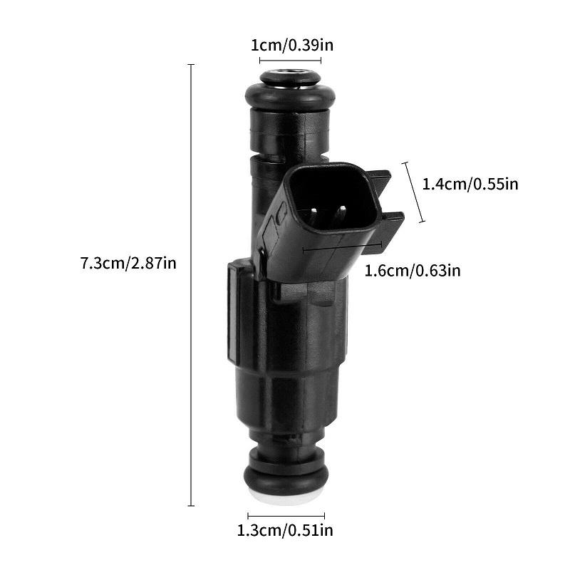 6Pcs Fuel Injectors 0280155784 4-Hole For Jeep Cherokee Wrangler 4.0L 1999 2000 2001 2002 2003 2004