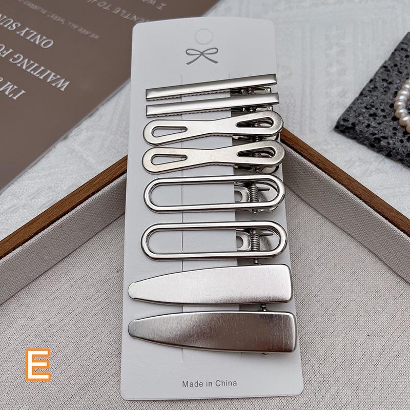 

8 шт. шпильки для волос для девочек, серебряные металлические заколки-уточки, женские заколки для волос, боковые челки, женские заколки, аксессуары для волос