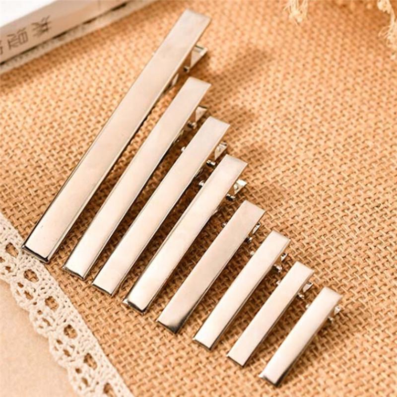 20pcs New Silver Metal Single Prong Alligator Hair Clips Barrette DIY Hairpin HU 20pcs New Silver Metal Single Prong Alligator Hair Clips Barrette DIY Hairpin HU