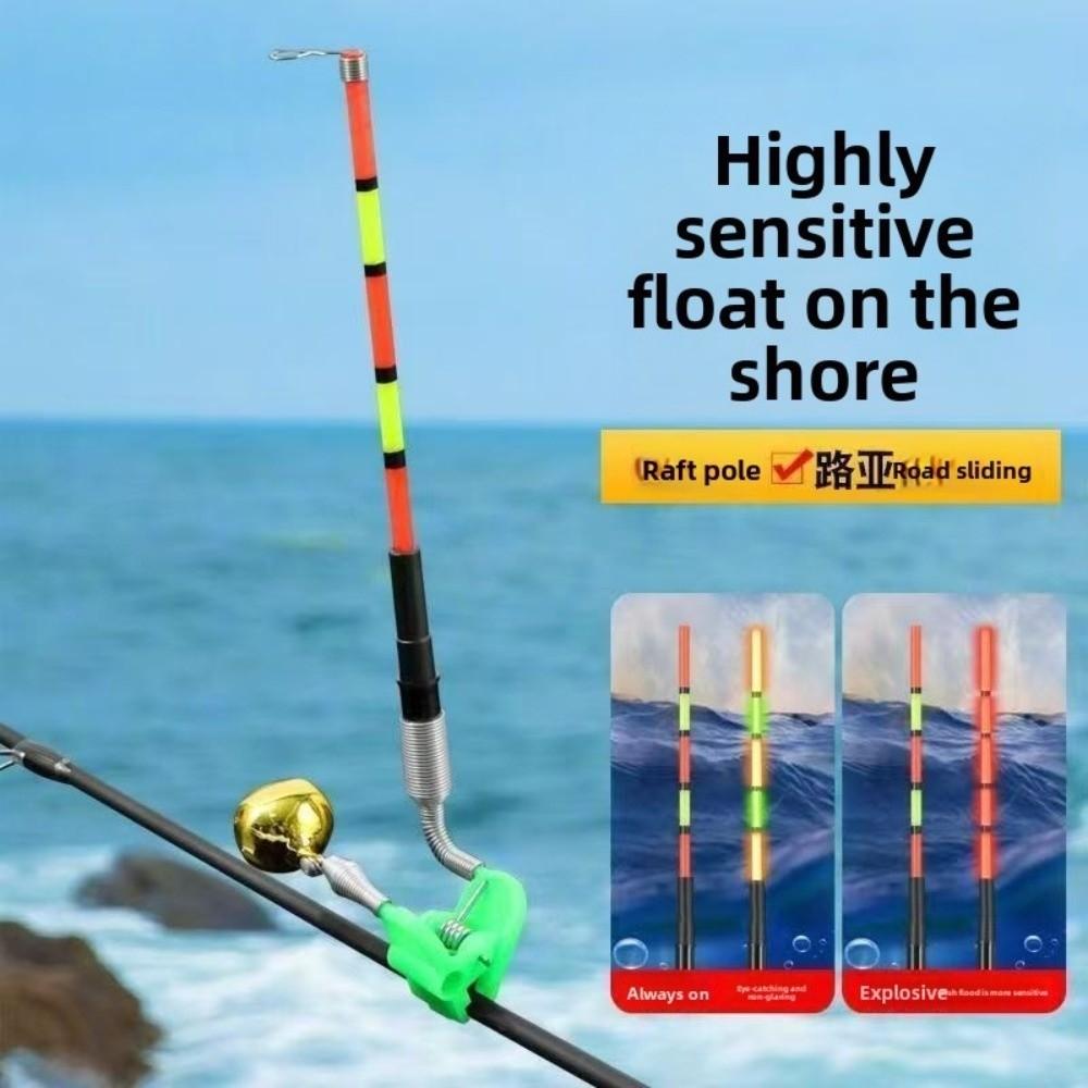 Removable Fishing Rod Lighting Stick Bite Alarm LED Night Tackle  Fishing