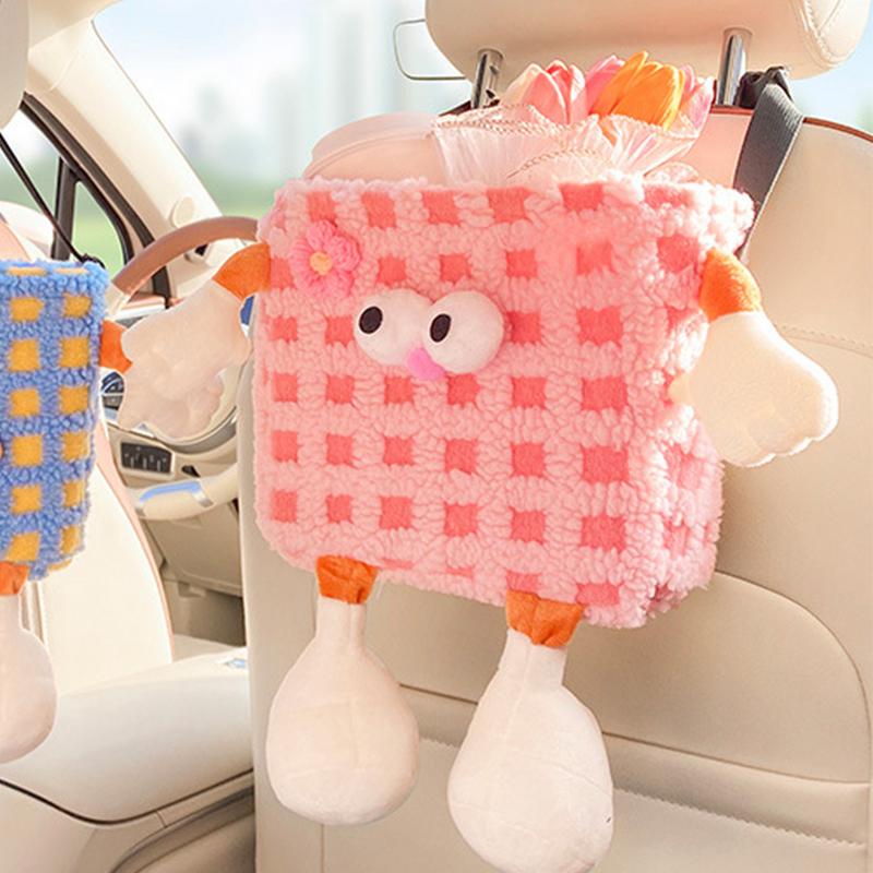 Trash Can For Car Cute Multipurpose Trash Bin For Car Car Organizers And Storage Garbage Container Car Interior Accessories For