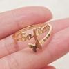 Customized Letter Love Ring Stainless Steel Women's Fashion Trend Wedding Party Jewelry Accessories Gifts