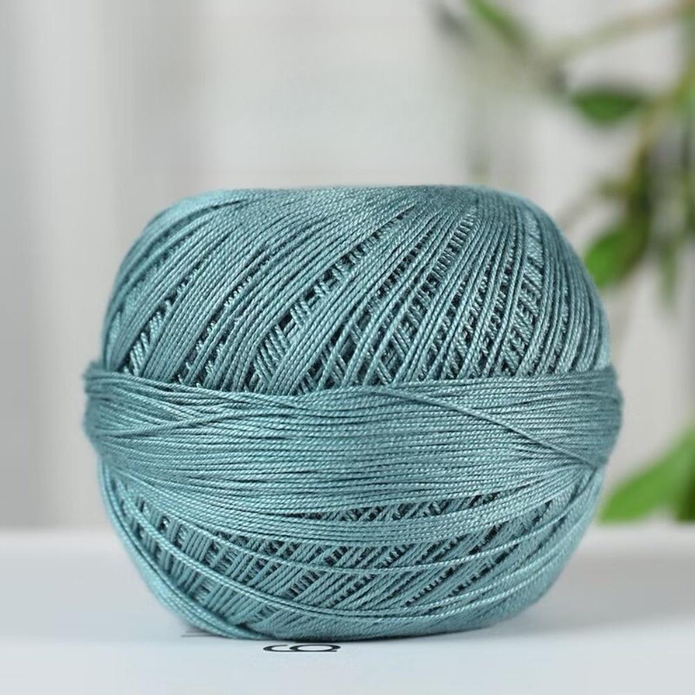 Soft Lace Yarn Bundle Solid Color Crochet Thread Yarn Premium Mercerized Yarn for DIY Knit