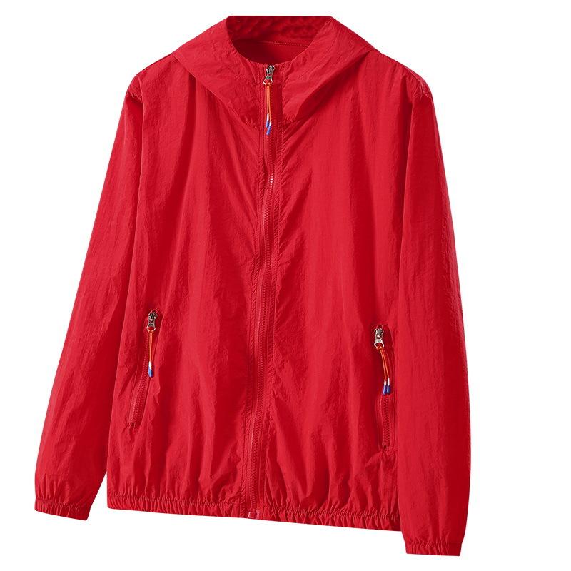 Giacche da Donna Solide Ampi Vento Resistenti Asciugatura Rapida Semplicità Bello Tasche con Cerniera Abbigliamento Primavera Estate 7XL