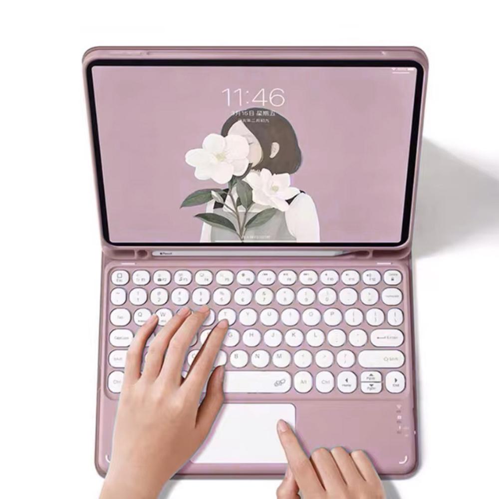 iPad Pro 13 Gen5 Bluetooth Keyboard Case with Touchpad (Pink)