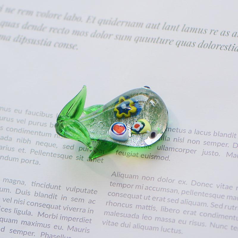 Handcrafted Glass Cartoon Animal Ornaments - Crab & Turtle Decor