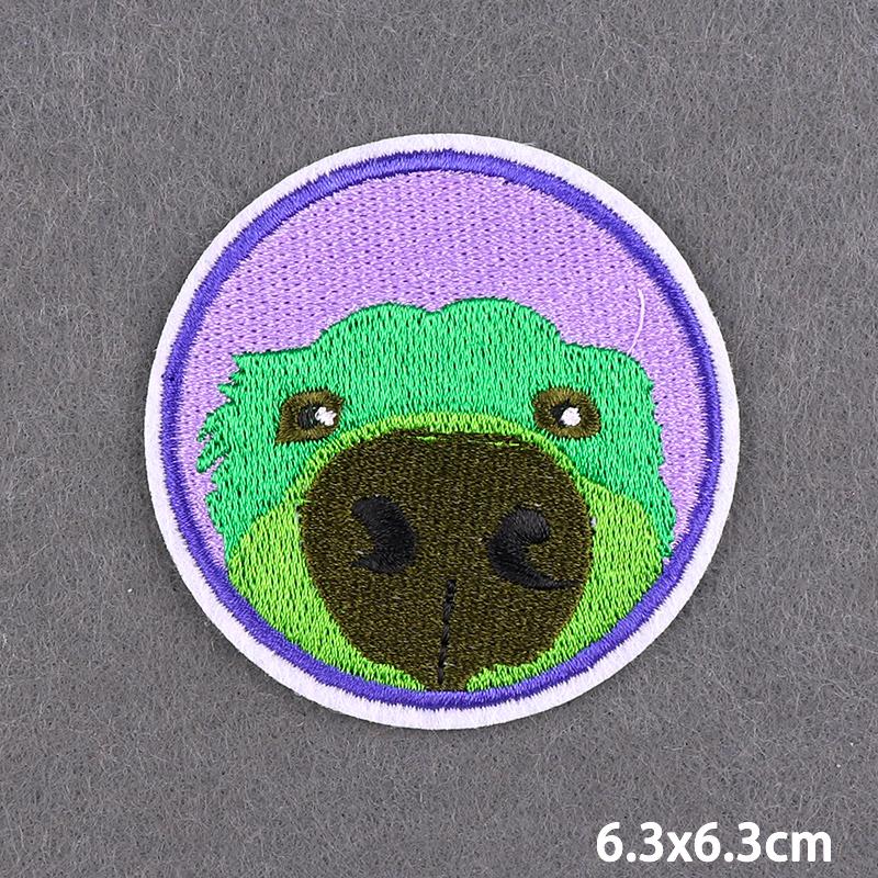 Purple Style Iron On Patch Thermoadhesive Patches For Clothes Anger Baby Girl Embroidery Patch For Hat/T-Shirt Fusible Sewing