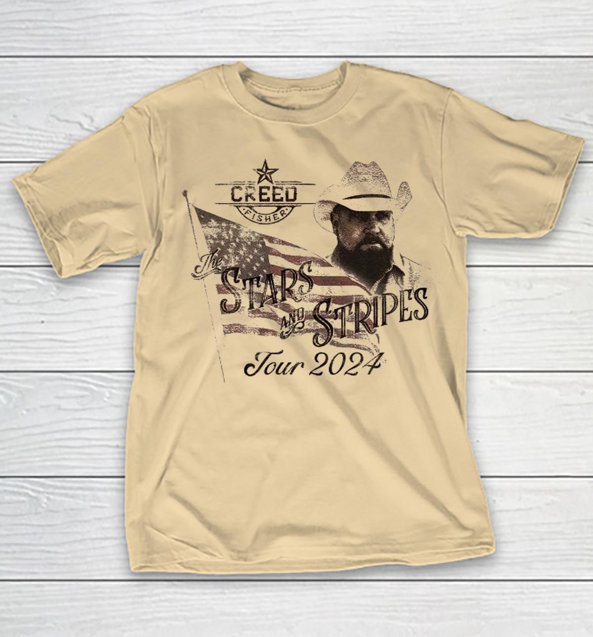 26 Creed Fisher The Stars And Stripes Tour 2024 Gift For Fan S-5XL T-shirt TMB3304 Unisex T-Shirt M