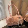 Foreign Style Bag Women's 2025 New Fashion High-end Bowling Handbag Ins Versatile Shoulder Messenger Bag