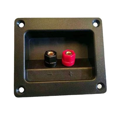Live Speaker Junction Box Speakers Terminals Box Shell 2 Coppers Binding Post Wire Cable Connectors