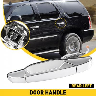 Exterior Outside Chrome Handle Door Rear Left Side Driver Fit Sierra Silverado