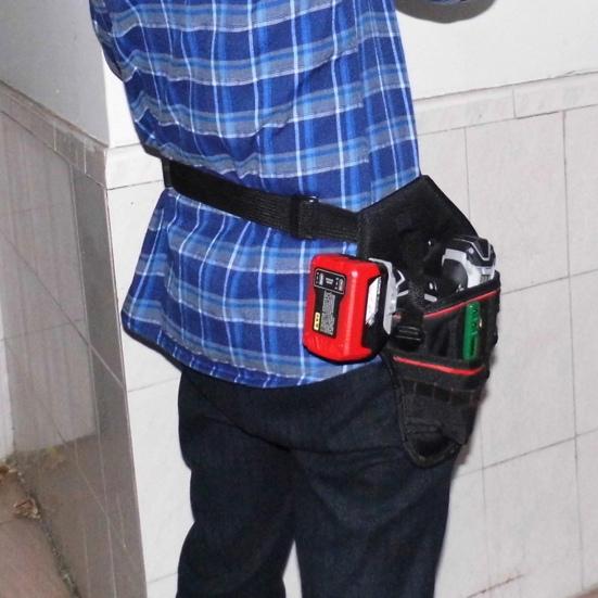 Pouch Centură de Scule Capacitate Mare Reglabil Ușor Toc Holster pentru Mașină de Găurit Electrică Fără Fir pentru Exterior