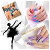 500pcs Artificial Long Nail Tips Transparent Fake Nail Extension Tips Wearable Nail Tips