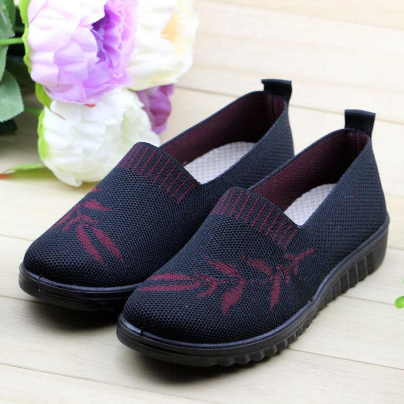 

Старая Северная парусиновая обувь женская на плоской подошве обувь для пожилых людей среднего и пожилого возраста повседневная обувь сетчатая дышащая нескользящая обувь для мамы и бабушки 35