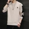 Men's Sweatshirt Korean Style Round Neck Trendy Loose and Versatile Spring New Long-sleeved T-shirt Personalized Casual Top