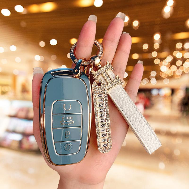 Applicable To Hongqi H5 Key Set 23 H9 Hs7 Shell H7 Buckle Eqm5 Special E-hs3 High-end Hs5 Car Men and Women