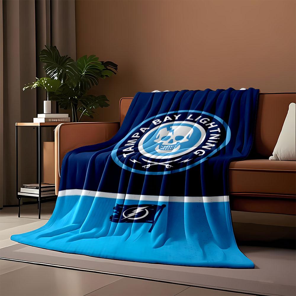 Tampa Bay Lightning Skull Design Print Blanket Soft and Cozy Perfect for the Living Room Bed Sofa or a Nap,gift