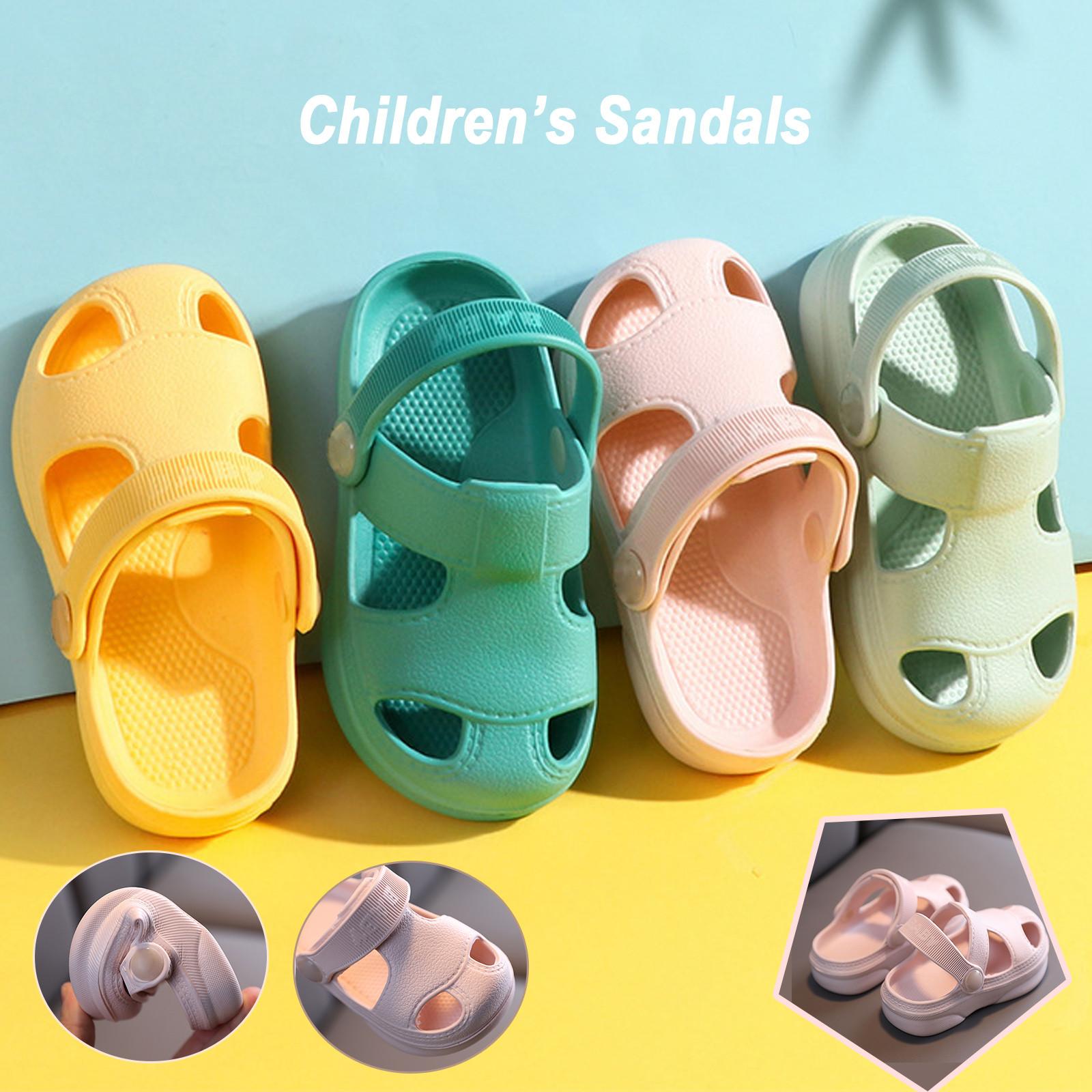 

Детская дыра Обувь Дети Нескользящий Мягкий Пол Старые Мальчики Девочка Пляж Сандалии