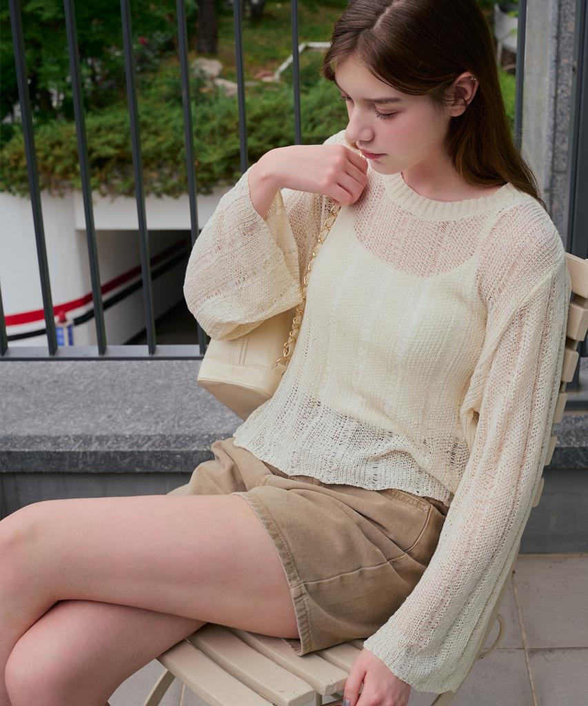 SLOWLOLLI Mute Airy Knit_5 Colors