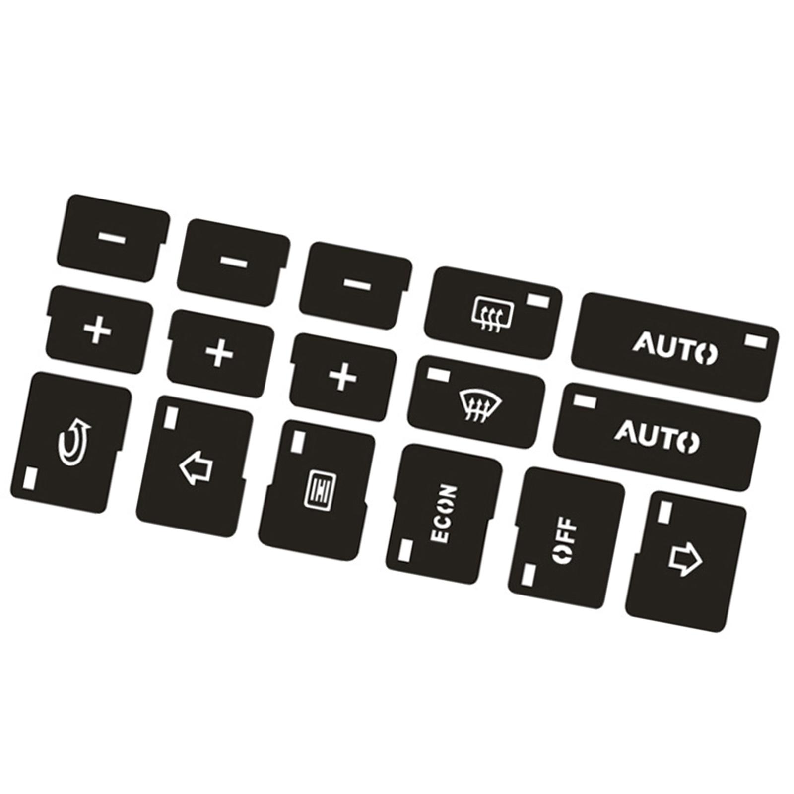 Универсальные автомобильные наклейки для кнопок салона автомобиля Наклейки для ремонта кнопок автомобиля Наклейки для автомобильного кондиционера Наклейки для ремонта автомобиля A
