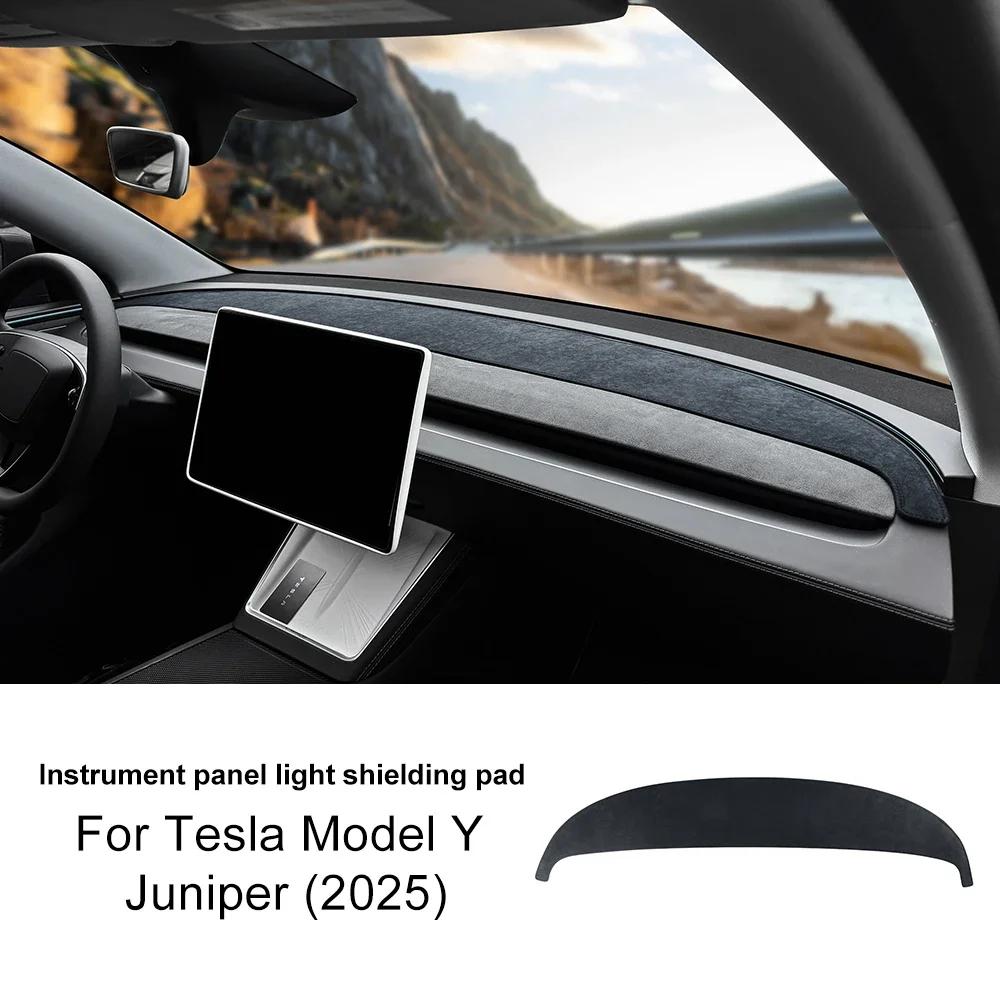 Flannel Dashboard Cover Sunshade Anti-UV Anti-Slip for Tesla Model Y Juniper 2025 2026