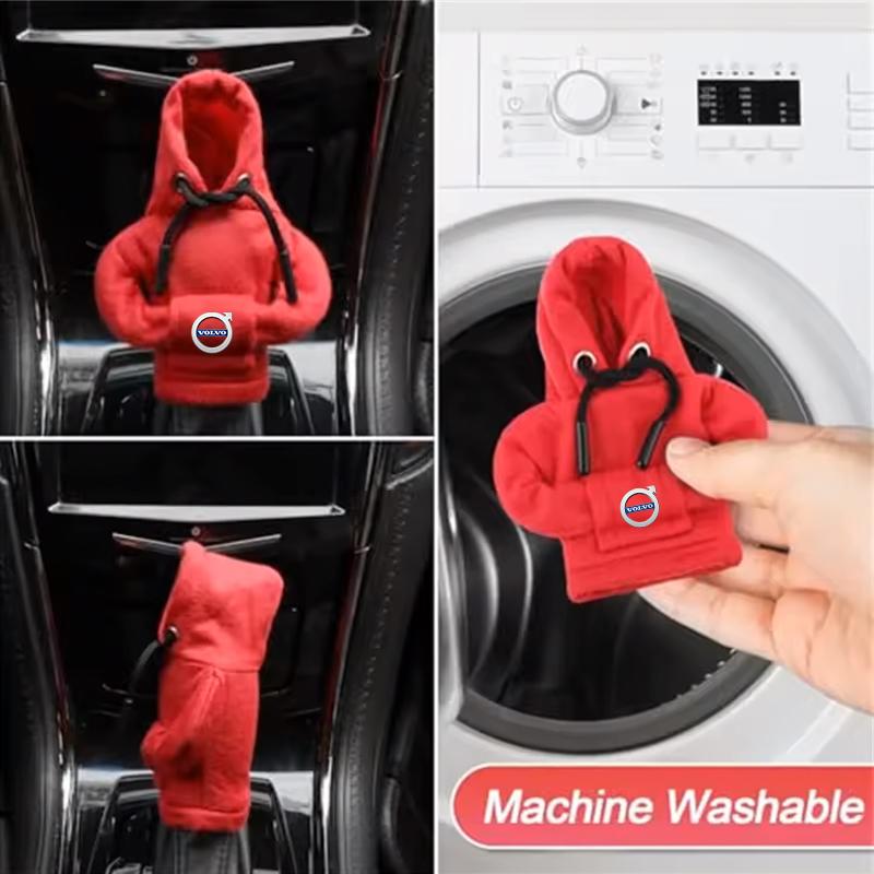 Auto Schaltknauf Hoodie Logo Knaufabdeckung Manuelles Griffschaltgetriebe Matte Für Volvo XC90 XC60 V50 S60 V70 V60 V40 S90 olestar AWD XC40 S80