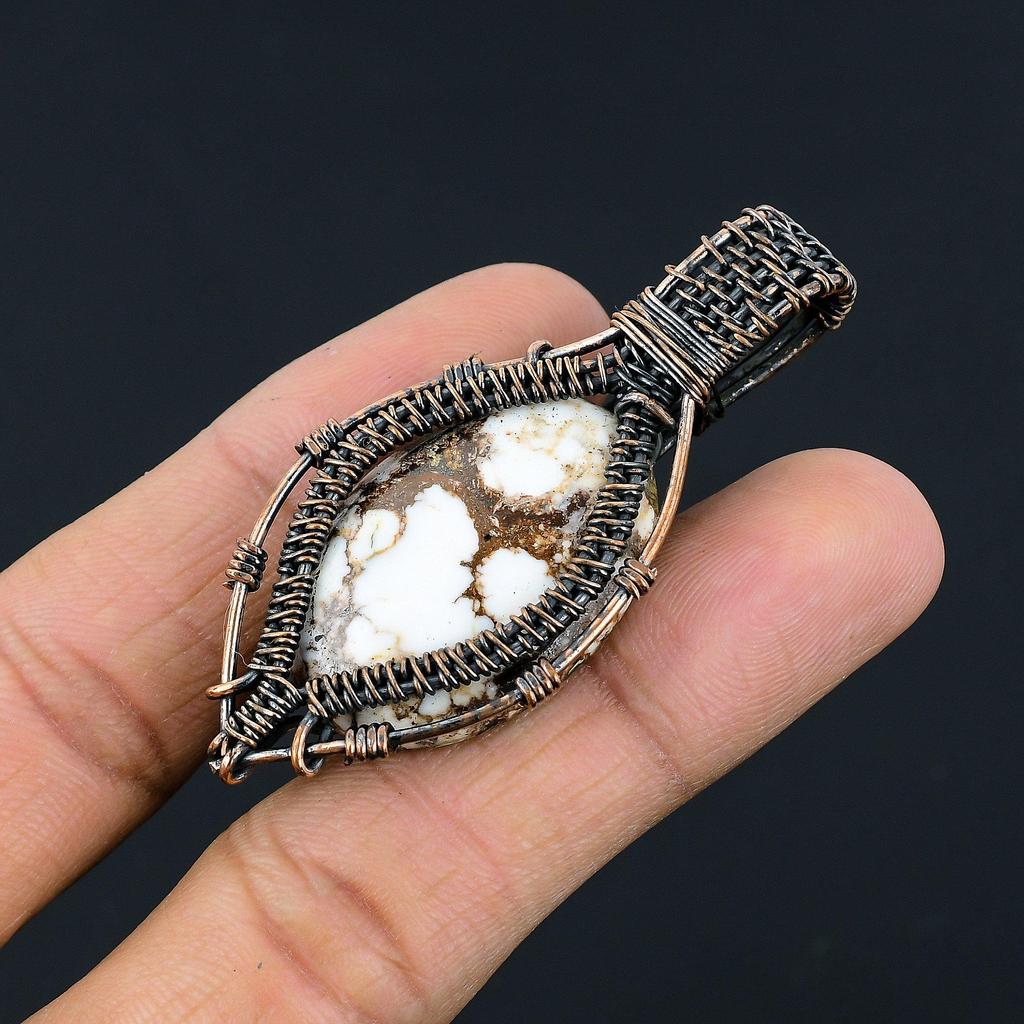 Wild Horse Pendant Gemstone Jewelry, 999 Copper Wire Wrapped Handmade Pendant, Latest Design Jewelry