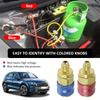 2Pcs R134A Low High Side Auto Car Quick Coupler Connector Adapters Air Conditioning Refrigerant Adjustable AC Manifold Gauge