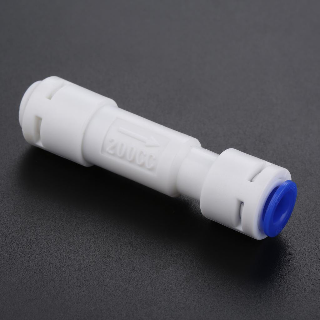 150CC to 1500CC RO Water System Waste Water Flow Regulater Restrictor 1/4" OD Hose Reverse Osmosis Quick Pipe Fittiing Plastic
