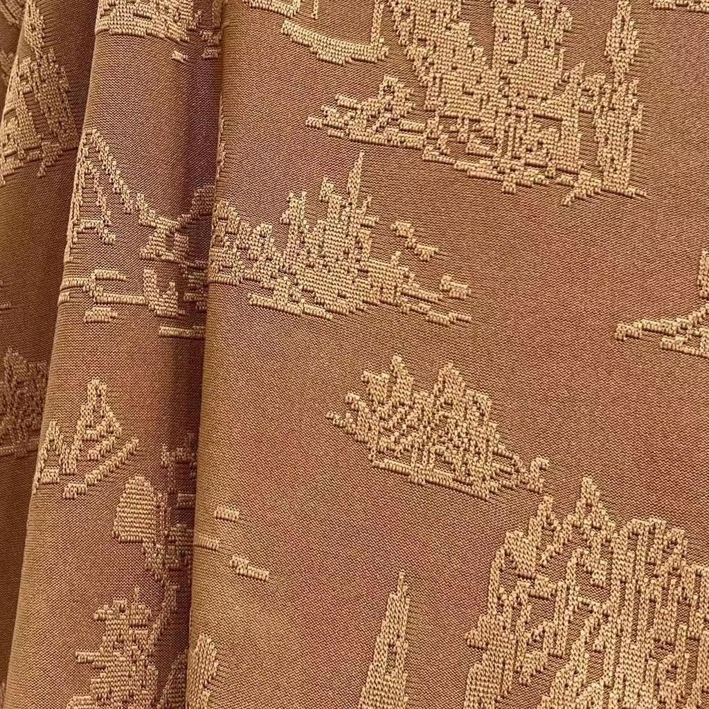 Yiquan 220g Retro West Lake Chinese Jacquard Knit Fabric, Three-dimensional Drape