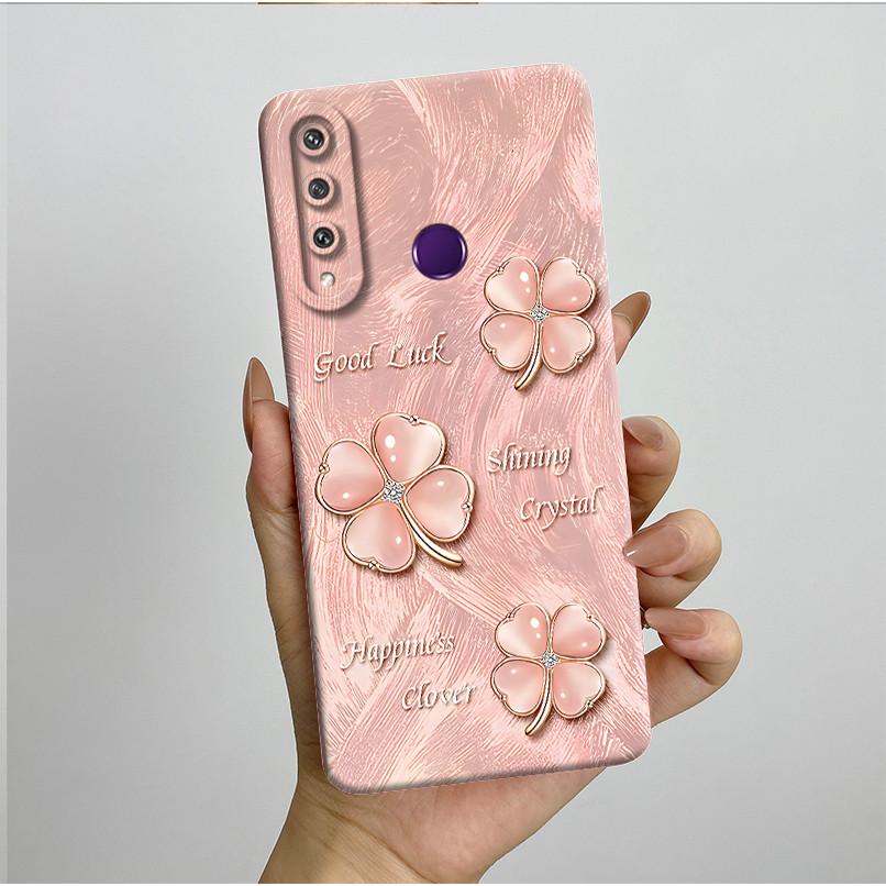 Für Huawei Y6p Hülle MED-LX9 Hübsche Schmetterlingsblumen Coque Weiche Flüssigsilikon Handyhülle Für Huawei Y7p Y 6p 2020 Rückseite