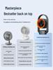 USB Leafless Desk Fan with Digital Display for Home and Office