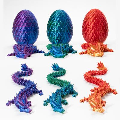 Dragon articulé imprimé en 3D, jouet rotatif, œuf de dragon mystérieux, articulations mobiles, jouet surprise pour autisme et TDAH