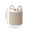 Decorative Braided Basket Laundry | Large Rope Baskets, for Living Room