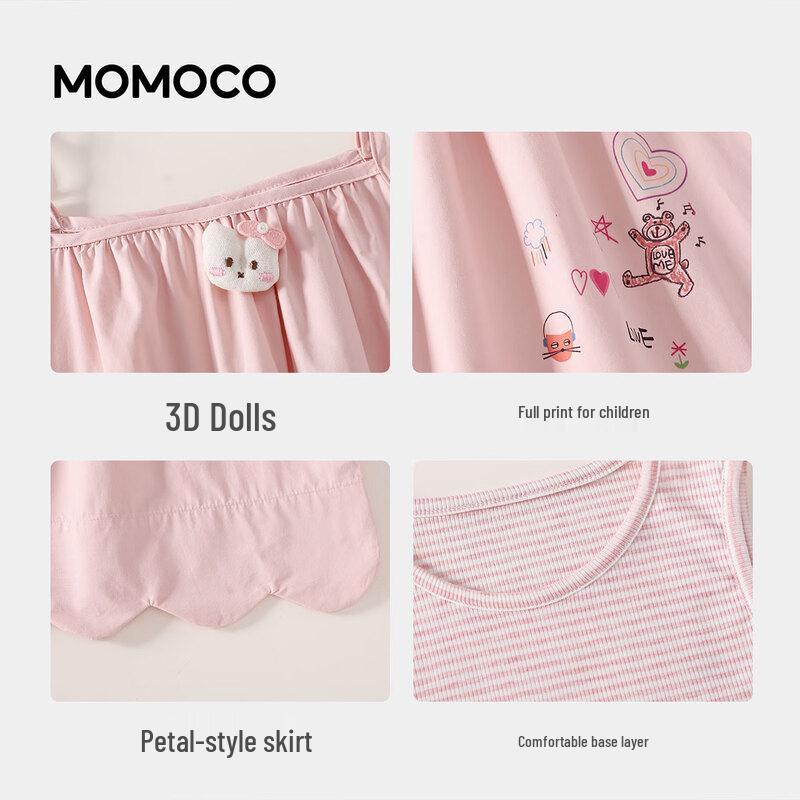 MOMOCO Girls' Summer Vest Dress