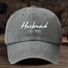 Adjustable Husband Baseball Cap Vintage Design Lightweight Breathable Polyester Hand Washable Urban Fashion Accessory Fo