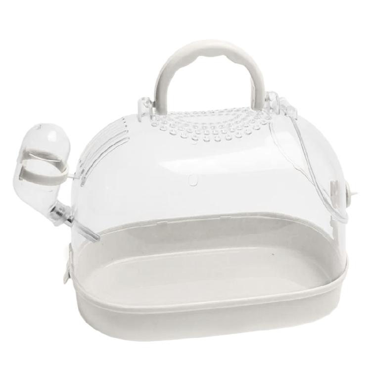 

Small Animal Carriers Pet Cage for Outdoor Small Pet Travel Box Pet Supplies бежевий