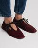 Flat Shoes Krula 638210 36 Burgundy Suede